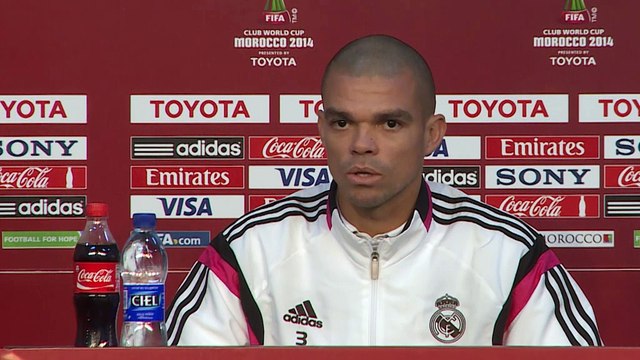 Mundial de clubes - Pepe, antes de medirse al Cruz Azul