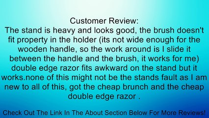 GBS Chrome Shaving Stand Review