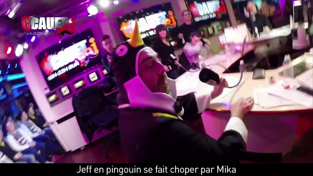 Jeff en pingouin se fait choper par Mika - C'Cauet sur NRJ
