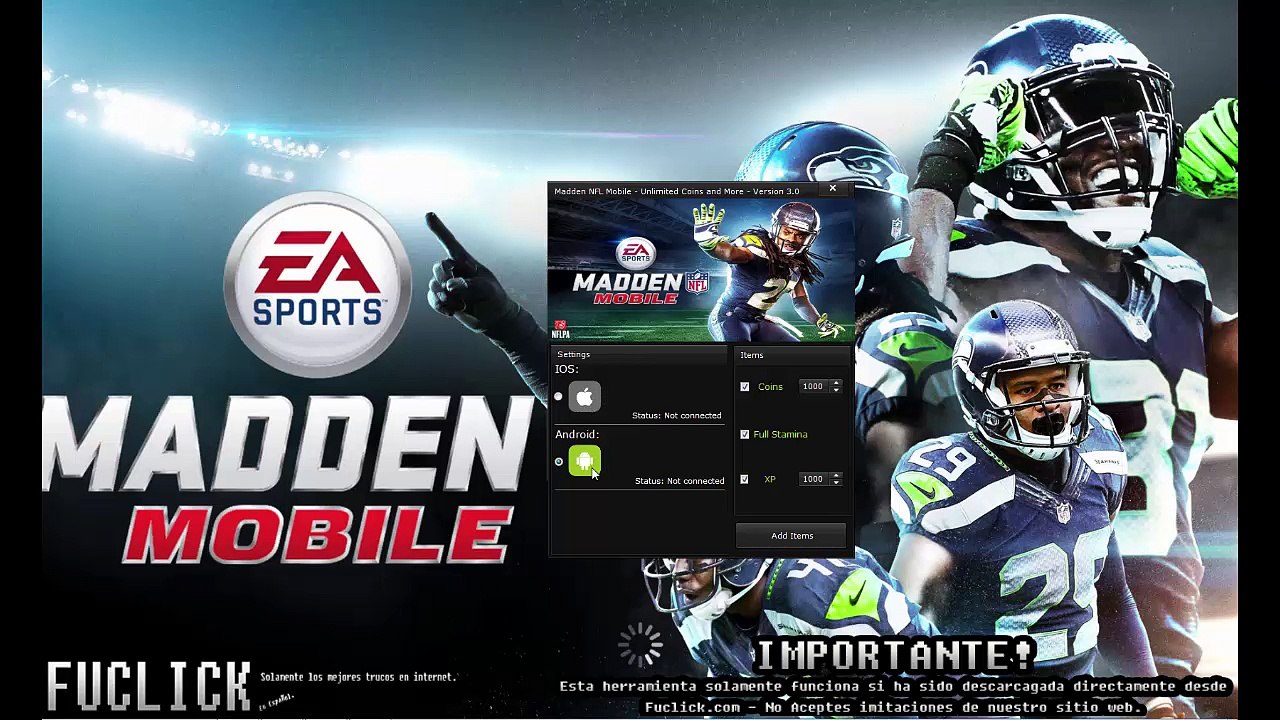 Madden NFL Mobile Trucos - Tutorial Monedas y Stamina Ilimitados