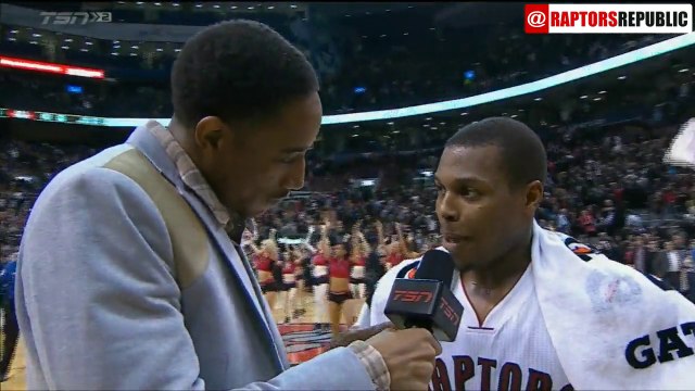DeMar DeRozan Interviews Kyle Lowry After Magic Win