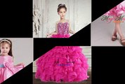2015 Unique Beading and Ruching Little girl Pageant Dress Flower Girl Dress