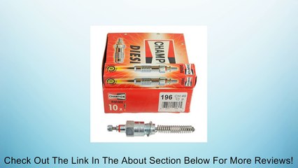 10 PACK OF CHAMPION BOXED DIESEL GLOW PLUGS CH49 196 ONAN DJE DJF Review