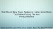 Wall Mount Blow Dryer Appliance Holder Metal Black Tool Salon Curling Flat Iron Review