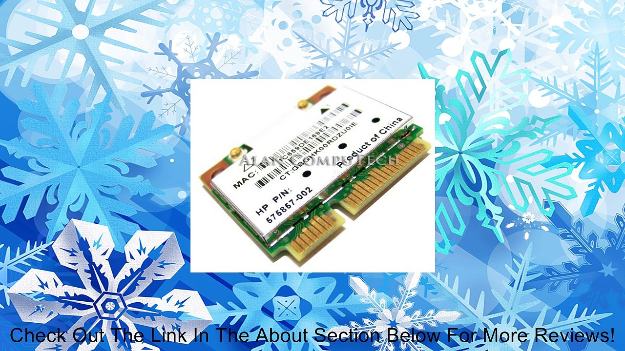 HP Mini Wireless N PCIe Card Atheros AR5BHB92-H AR9280 DV7 Series 300Mpbs 802.11a/b/g/n Dual 2.4/5 GHz 2x2 MIMO Review