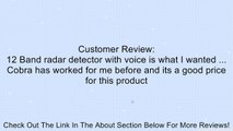 Cobra Electronics ESD 777 12-Band Radar Detector Review
