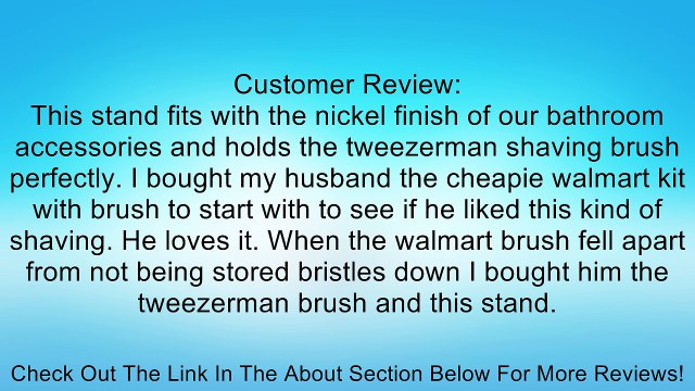 Chrome Shaving Brush Stand from Super Safety Razors Review