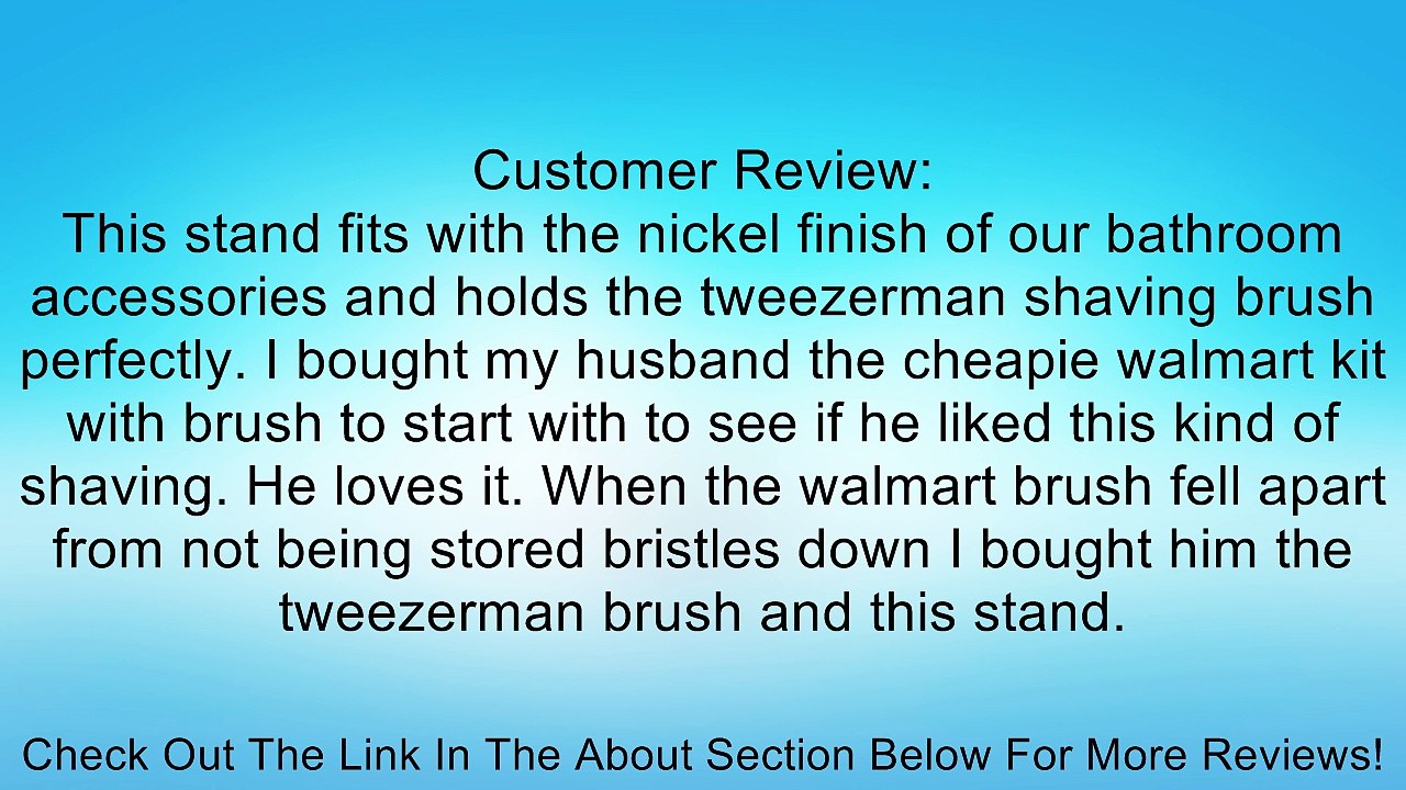 Chrome Shaving Brush Stand from Super Safety Razors Review