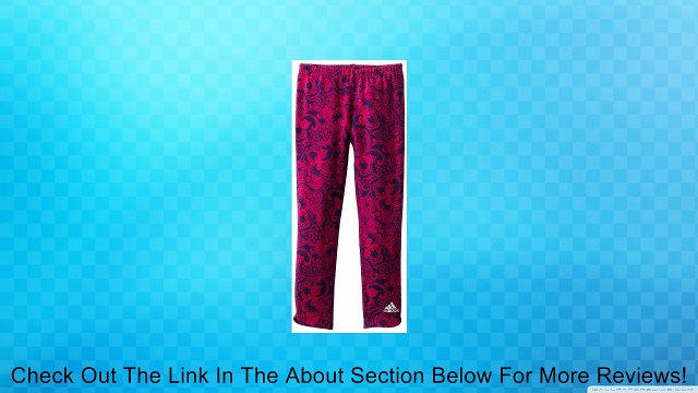 Adidas Little Girls' Lacy Butterflies Capri, Dark Red, 6X Review