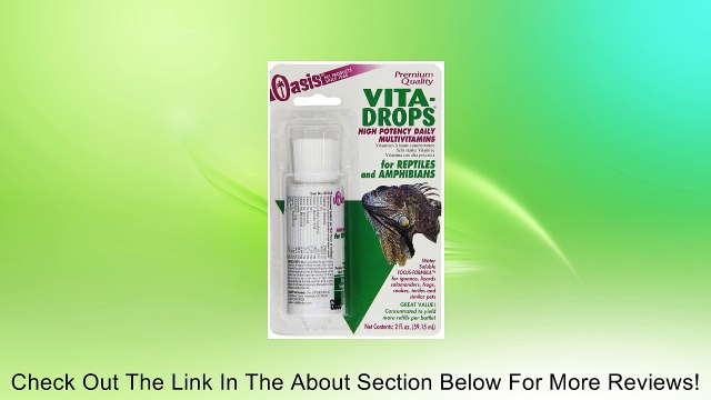 OASIS #80268 Vita-Drops for Reptiles and Amphibians, 2-Ounce liquid multivitamins Review