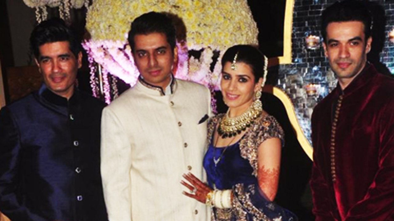 Manish Malhotra's niece  Rriddhi Malhotra & Tejas Wedding Reception