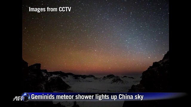 Geminids meteor shower lights up skies in China