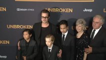 Brad Pitt Brings His Family To Screams At Premiere