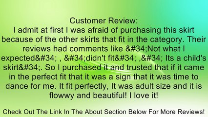 Body Wrappers Dance Fever Below-The-Knee Circle Skirt Review