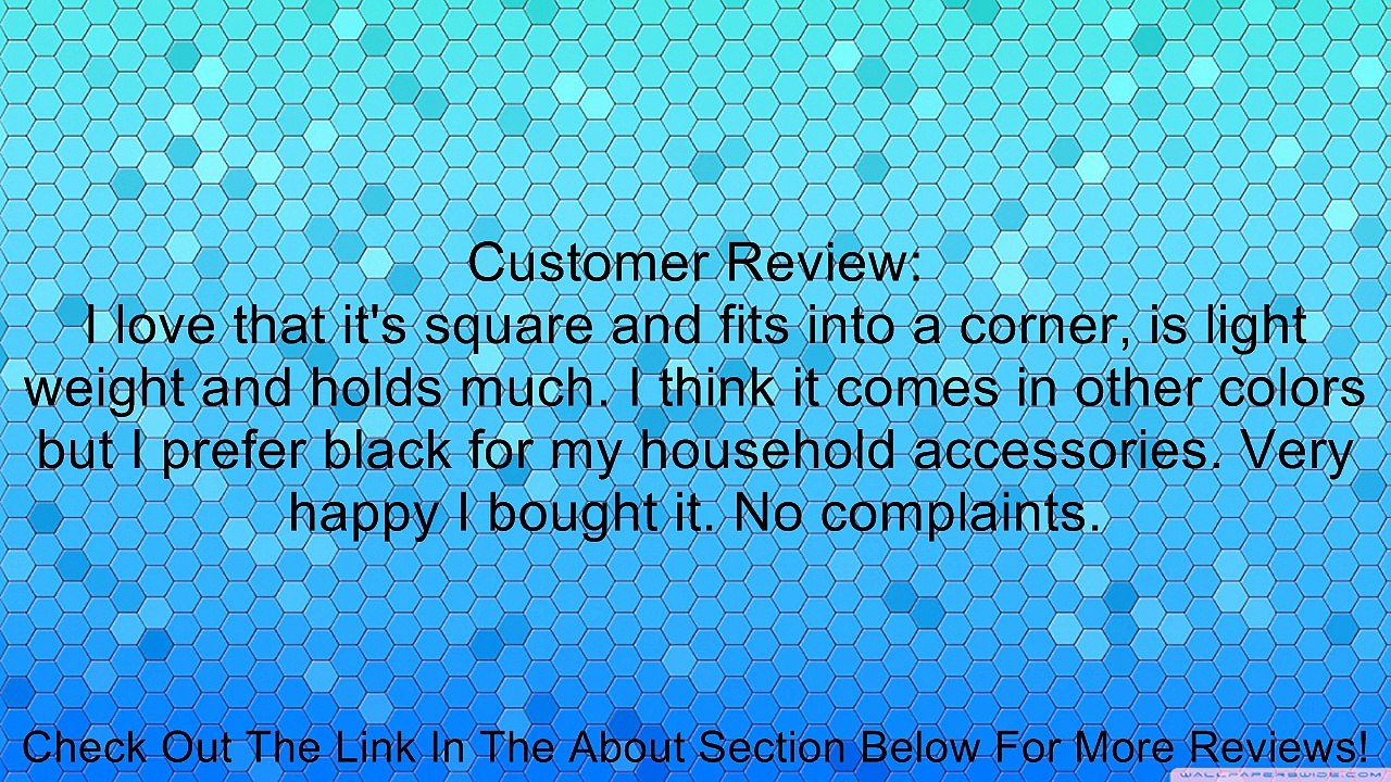 Modern Littles Smarty Pants Folding Laundry Basket, Solid Black Review