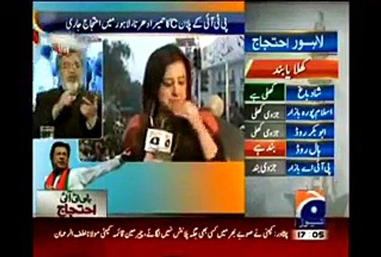 Geo News Female Anchor Sana Mirza Crying After Harassed by PTI Workers - Video Dailymotion