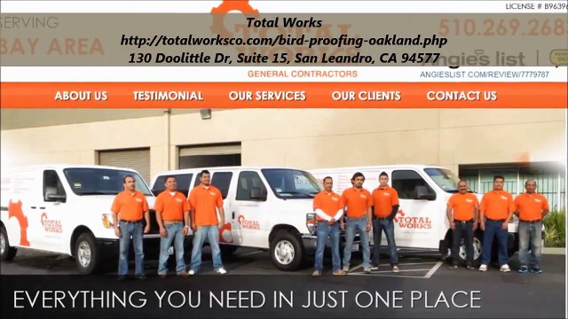 Total Works : Bird Proofing Oakland