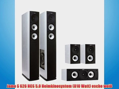 Jamo S 626 HCS 50 Heimkinosystem 810 Watt esche weiß