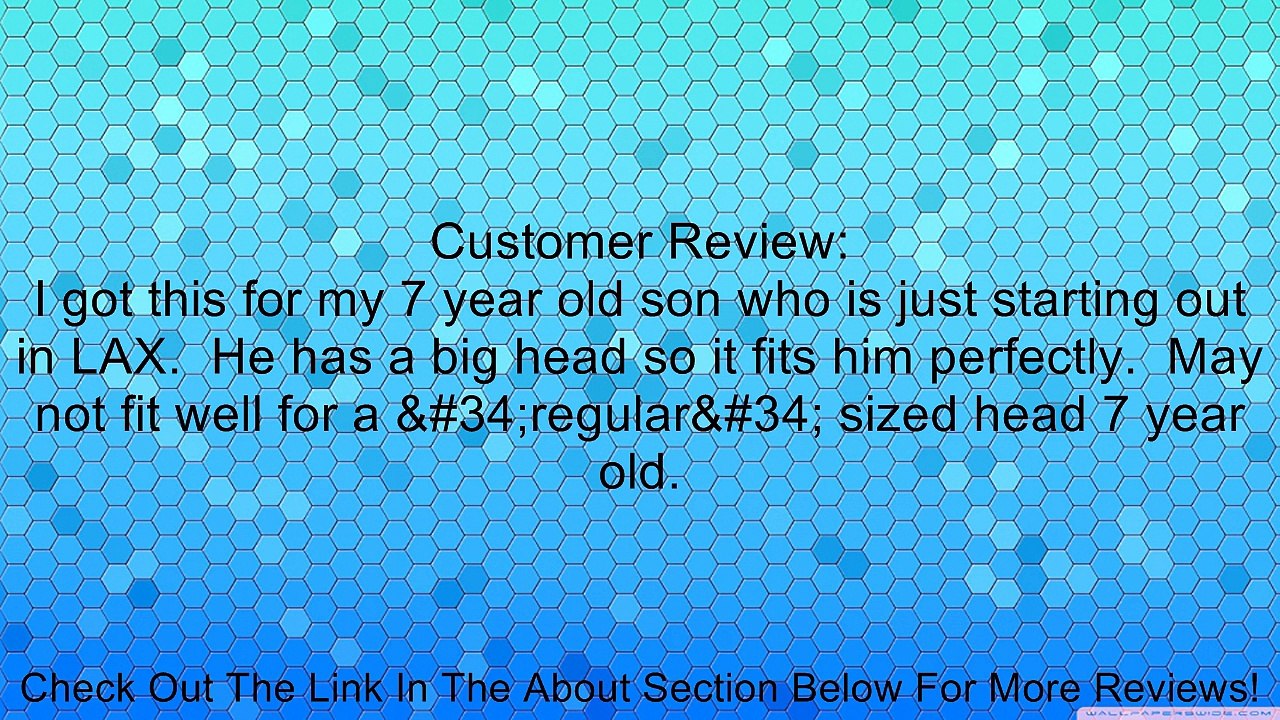 Cascade Lacrosse Boys CS Lacrosse Helmet, White Review