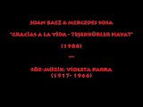 JOAN BAEZ & MERCEDES SOSA: GRACİAS A LA VİDA/ TEŞEKKÜRLER HAYAT (1988)...