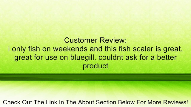 MUSTAD Fast'N Easy Fish Scaler Review