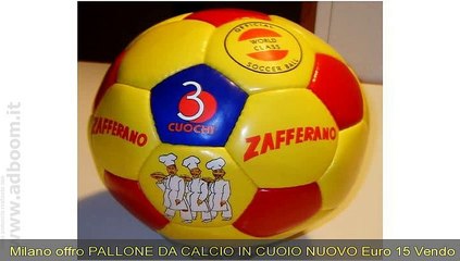 MILANO, SAN GIULIANO MILANESE   PALLONE DA CALCIO IN CUOIO NUOVO EURO 15