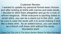 Tuxedo Shirt - Laydown Collar 100% Cotton, No Pleats, French Cuffs - Ivory Review