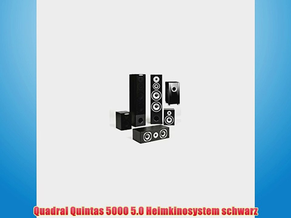Quadral Quintas 5000 50 Heimkinosystem schwarz