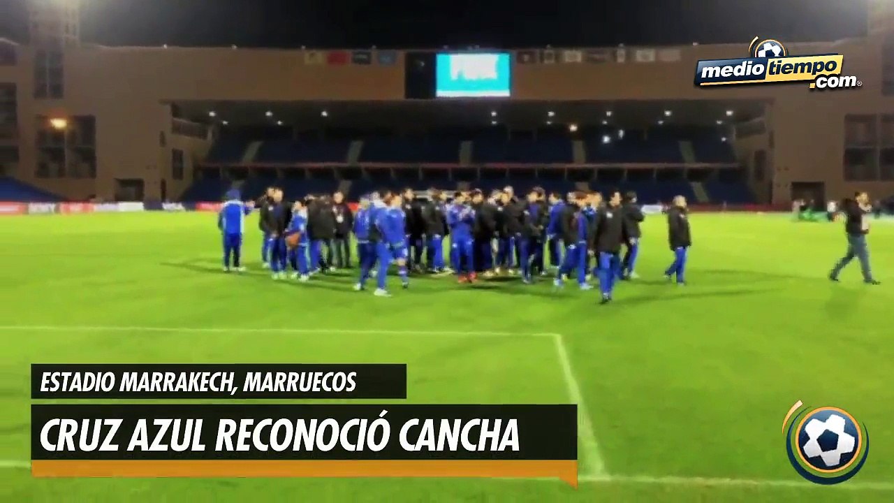Cruz Azul reconoció cancha del Estadio Marrakech