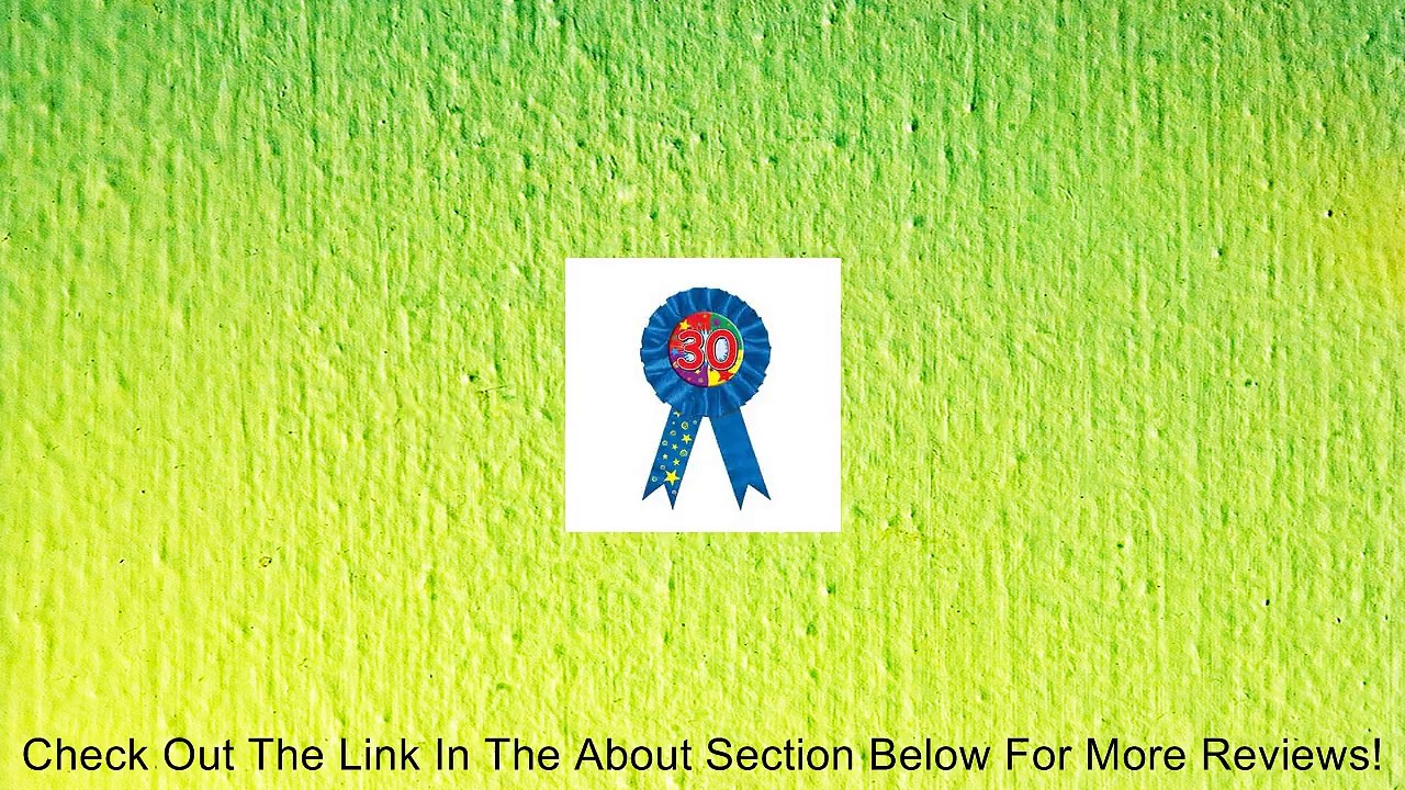 Beistle 60414-30 "30" Award Ribbon, 3-3/4-Inch by 6-1/2-Inch Review