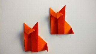 Como hacer un zorro de papel sencillo (Muy facil)