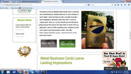 Metal Business cards service From BlackMetalBusinessCards