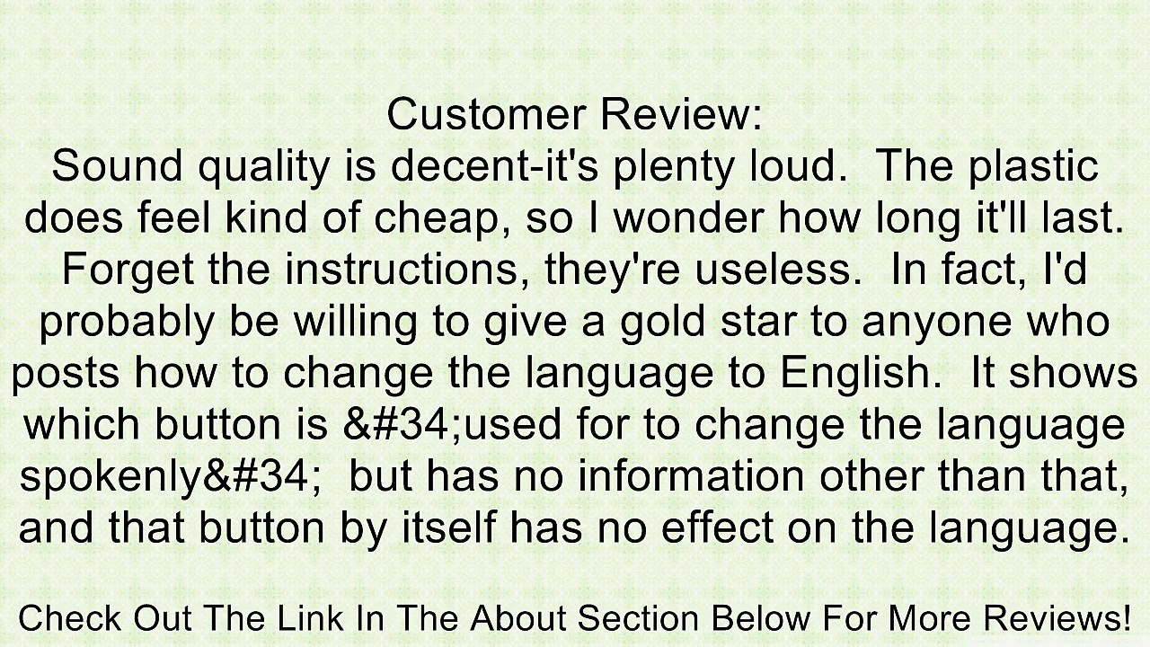 Portable Handsfree Bluetooth Speakerphone Car Kit Speaker Phone Black Review