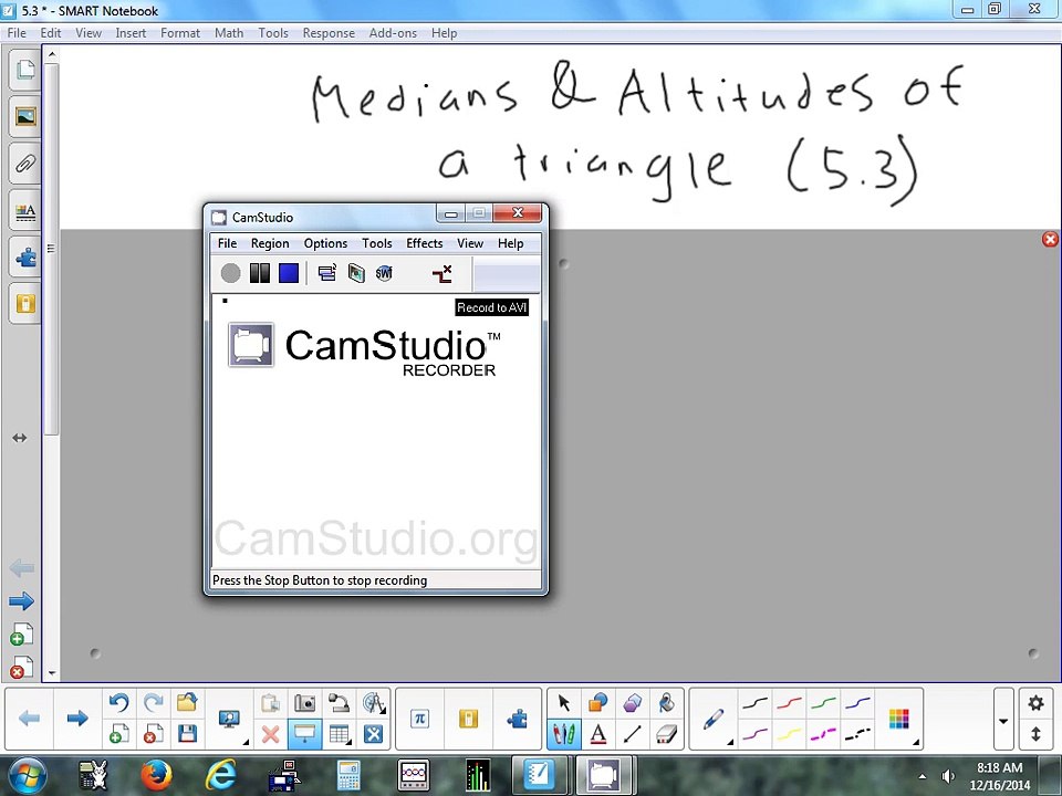 5.3 Medians & Altitudes of a Triangle 12-16-14