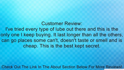 Water-based Silky Safe Longlasting Personal Lubricant GEL by Slippery Stuff 8oz Review
