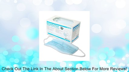 Kimberly-Clark Tecnol Procedure Face Mask - Polypropylene, Polyester, Cellulose - 50 / Box - Blue Review