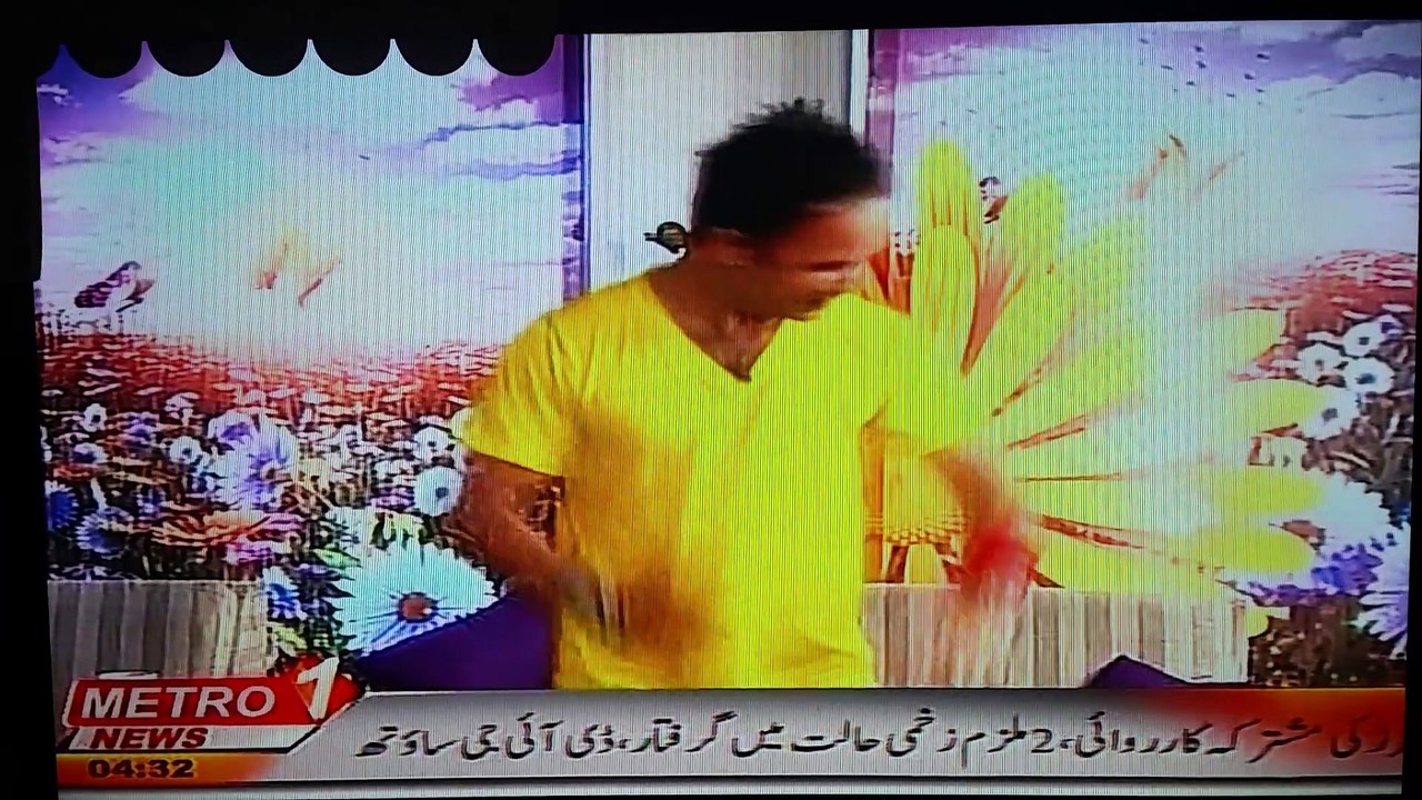 Metro1 News TV Weight loss & Depression killing performance by Zumba star Nasrullah Michel Ansari