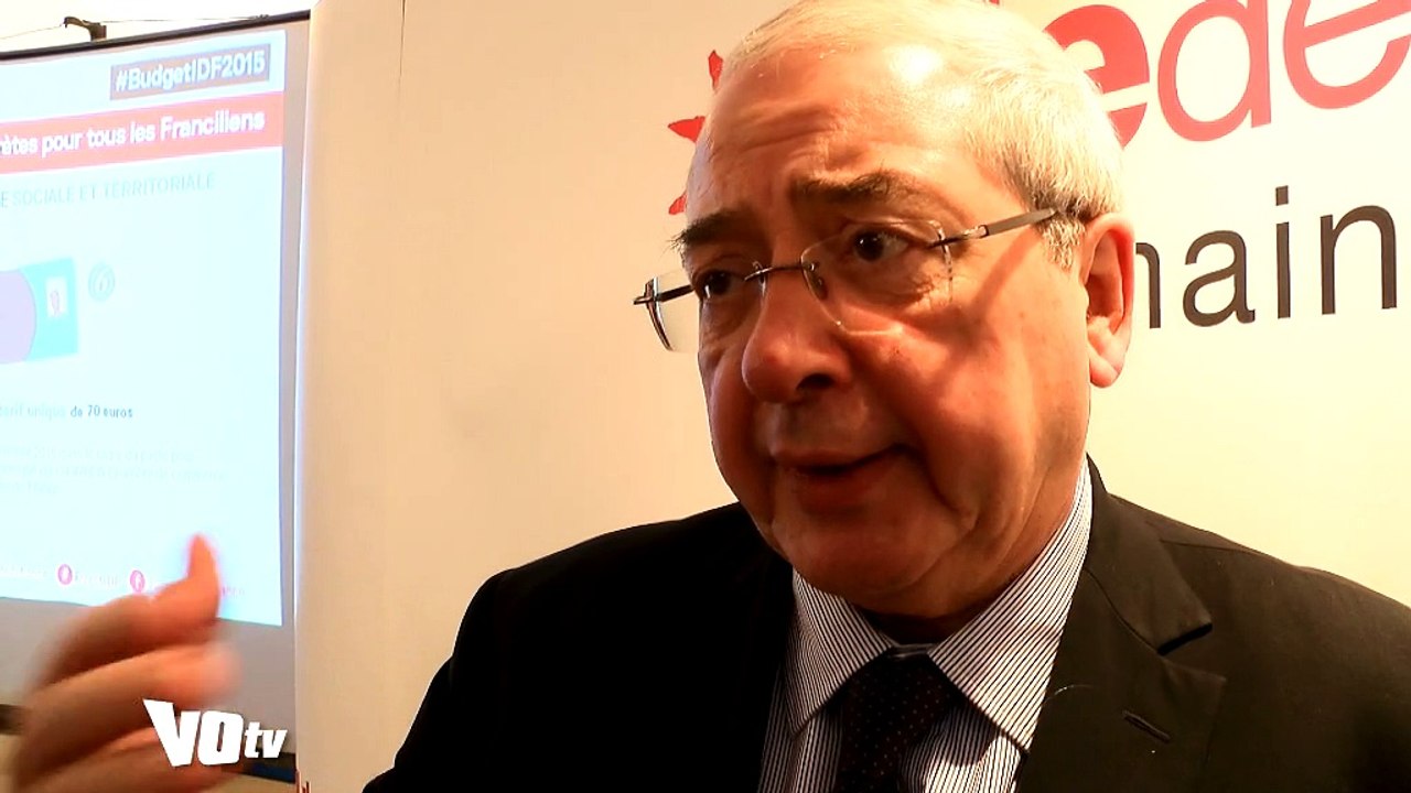 Jean-Paul Huchon présente le budget 2015 de la Région Ile-de-France