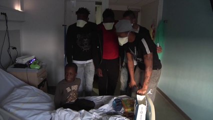 Moments forts avec les joueurs de l'OM à la Timone