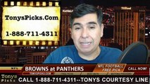 Carolina Panthers vs. Cleveland Browns Free Pick Prediction NFL Pro Football Odds Preview 12-21-2014