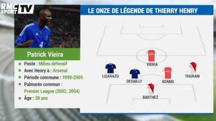 Football / Le onze de légende de Thierry Henry - 15/12