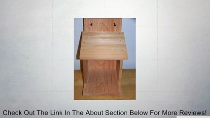 1 Robins, Doves, Cardinals Nesting Shelve Platform Handmade By Cedarnest Free S/h Review