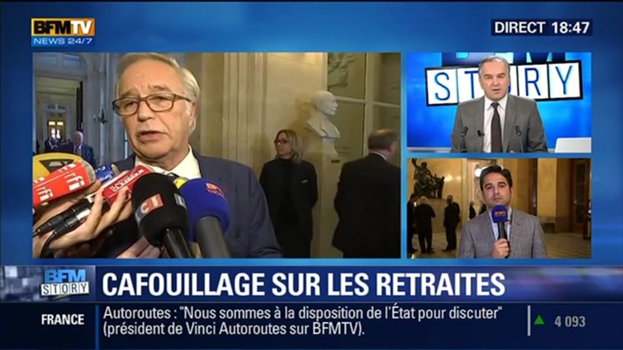 BFM Story: Retraites: François Rebsamen sème le trouble sur la durée des cotisations - 16/12