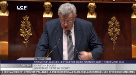 Travaux en séance : Discussion en nouvelle lecture, du projet de loi de finances pour 2015