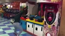 Korean gives spectacular kick punches machine