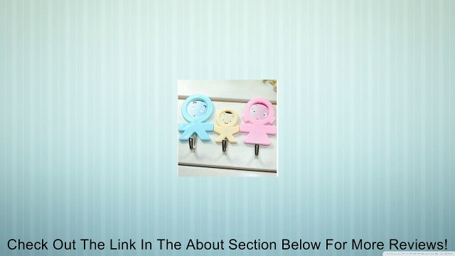 Self Adhesive Stick on Wall Super Hooks Magic Supper Srong Designer Sticker Wall Hanger Cute Happy Family 3 Pcs/set 3 Set/pack Review