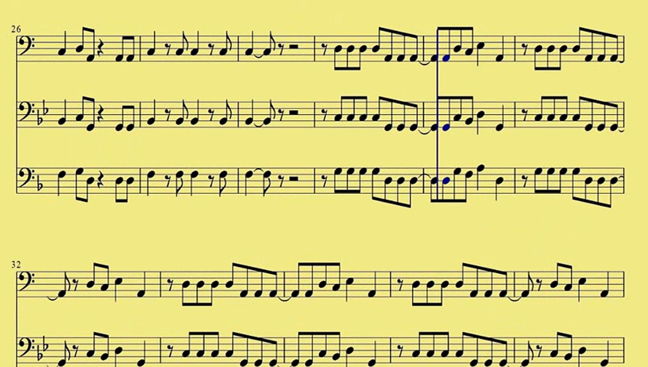[ Bb,C,F Tuba ]  Applause - Download Sheet Music - Lady Gaga