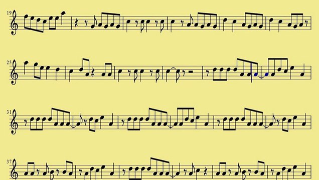 [ Tenor Sax ] Applause - Download Sheet Music - Lady Gaga