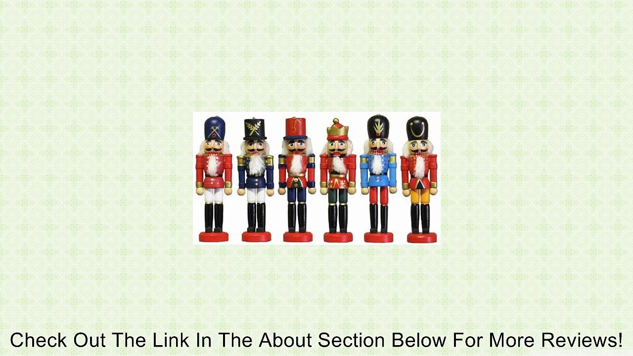 Set of 6 Wooden Nutcracker Ornaments [C2237] Review