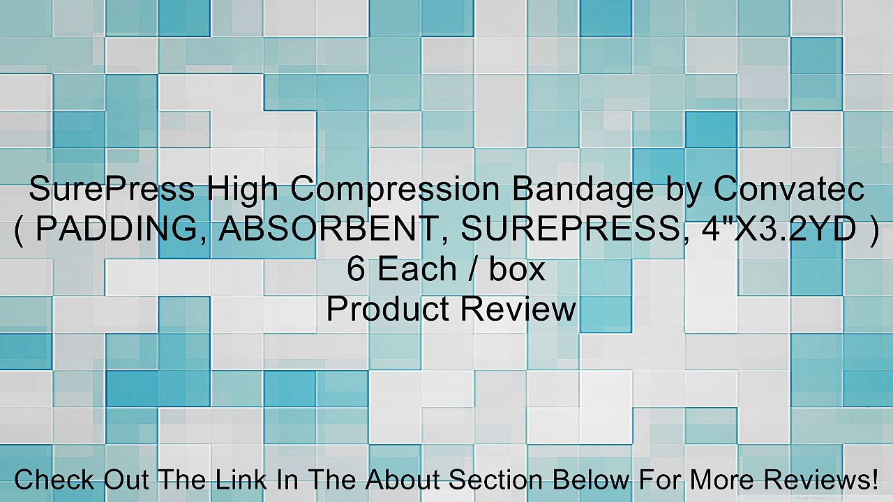 SurePress High Compression Bandage by Convatec ( PADDING, ABSORBENT, SUREPRESS, 4"X3.2YD ) 6 Each / box Review